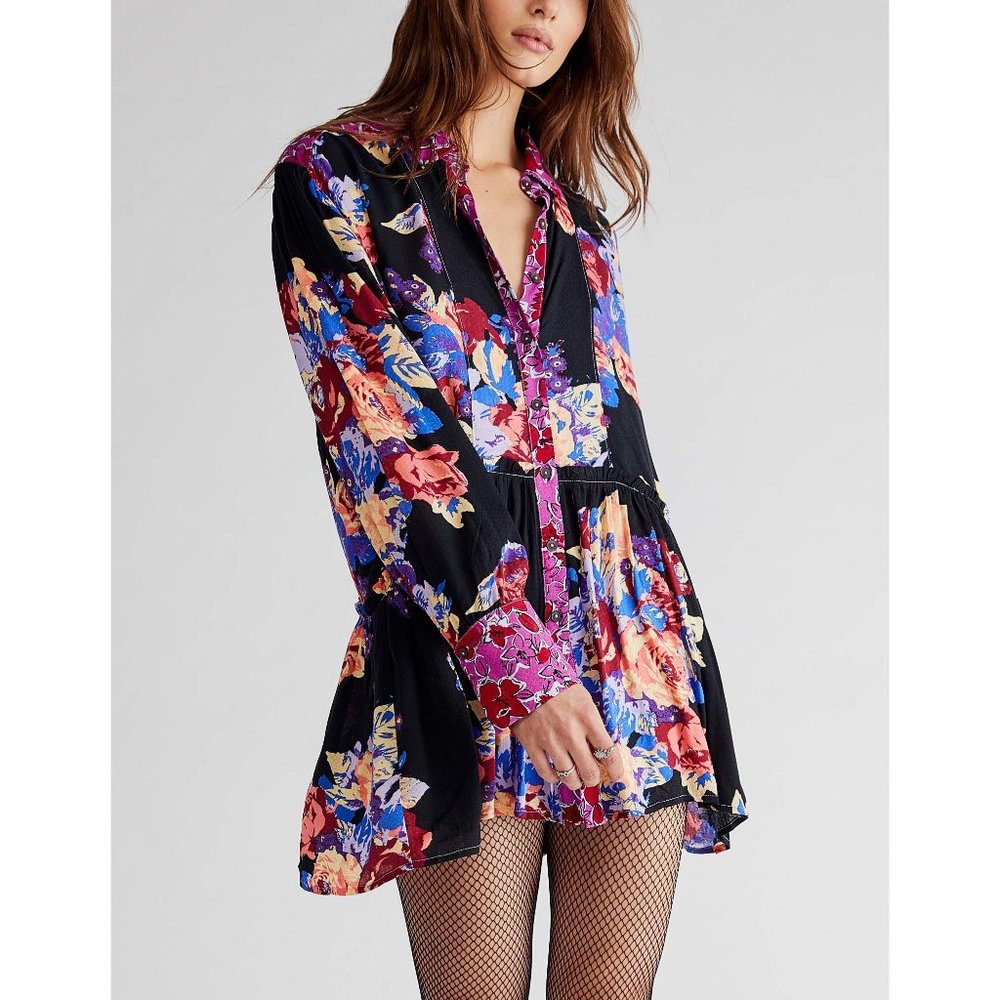 NWT Free People Brunch A Bunch Top / Deep Combo